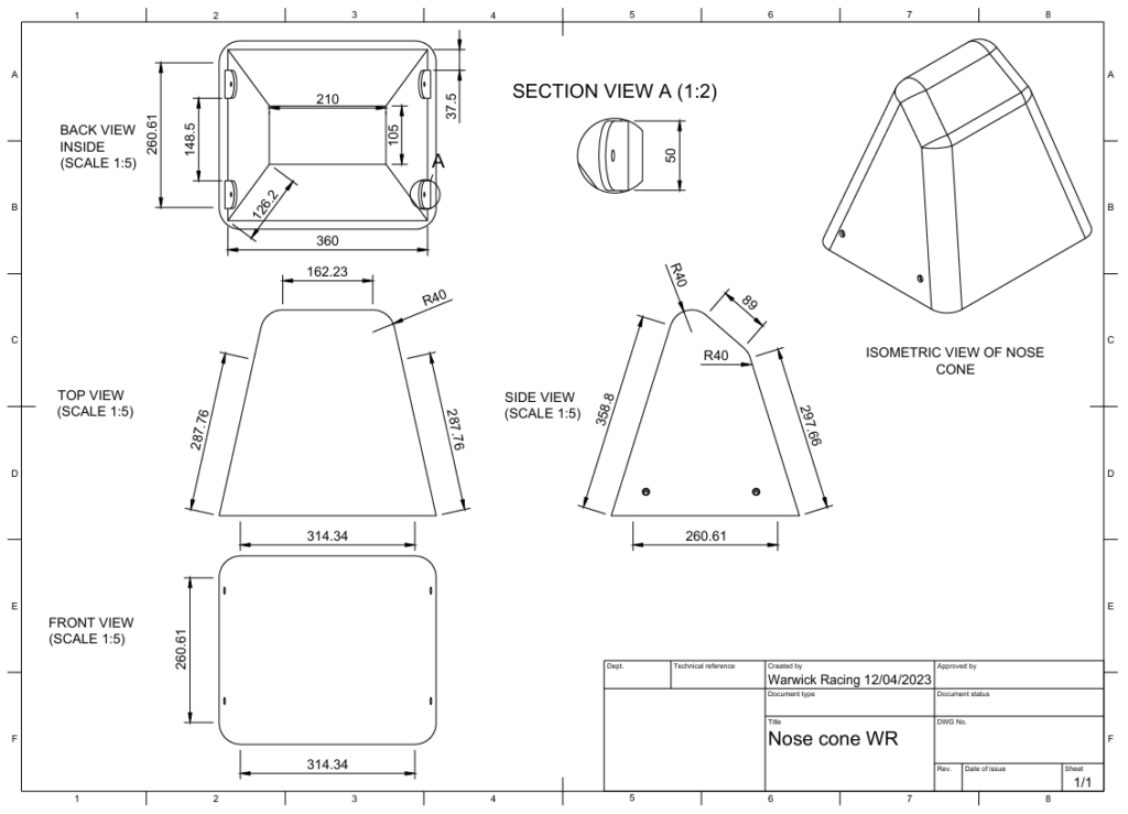 Nose Cone and Attenuator Structure